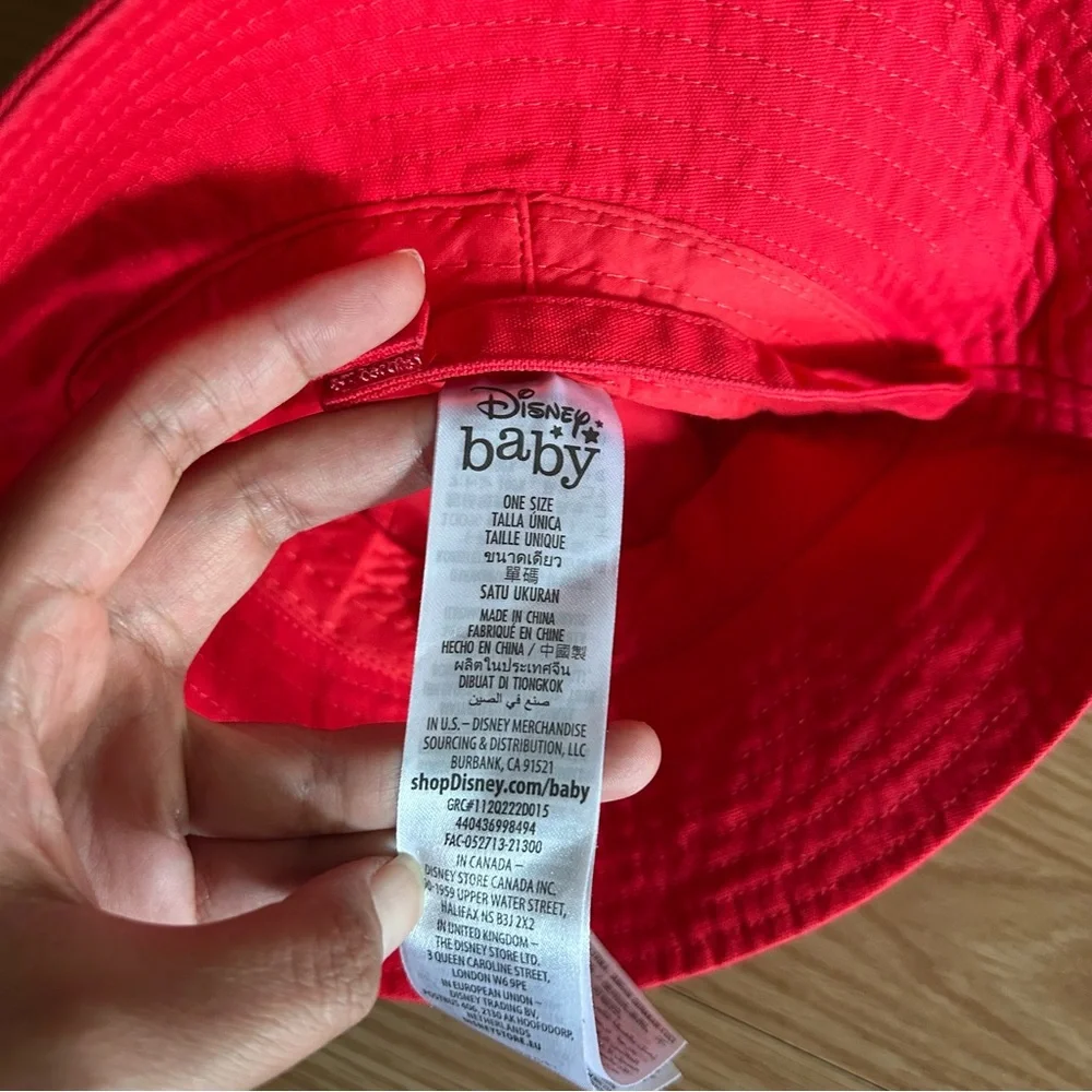 Disney Baby Red Mickey Mouse Bucket Hat OS